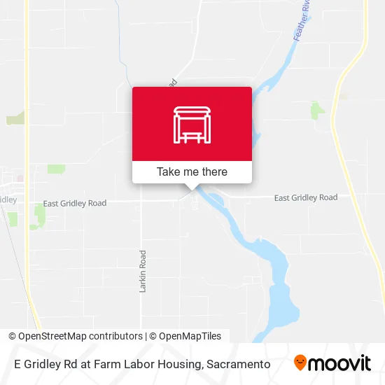 E Gridley Rd at Farm Labor Housing map