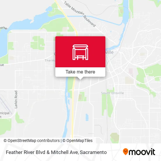 Feather River Blvd & Mitchell Ave map