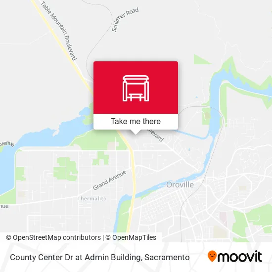 County Center Dr at Admin Building map