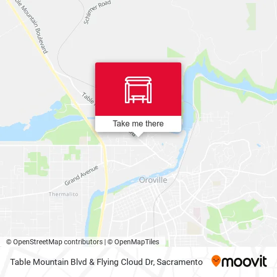 Table Mountain Blvd & Flying Cloud Dr map