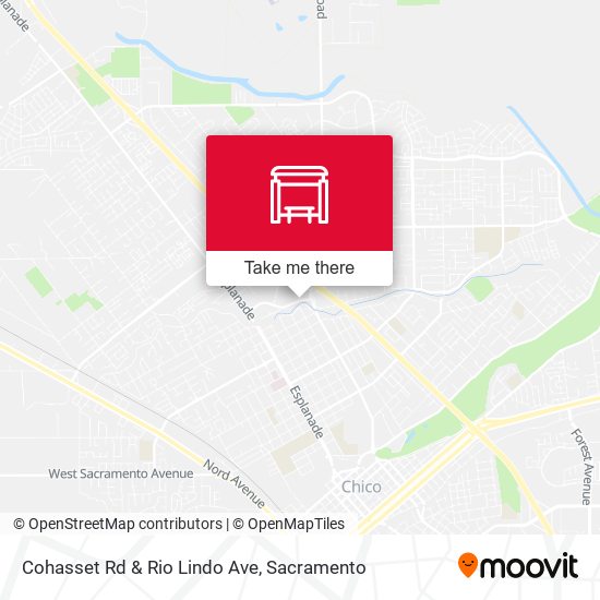 Cohasset Rd & Rio Lindo Ave map
