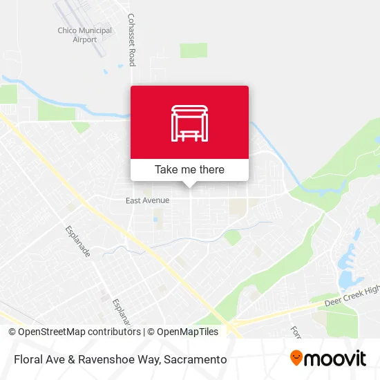 Floral Ave & Ravenshoe Way map