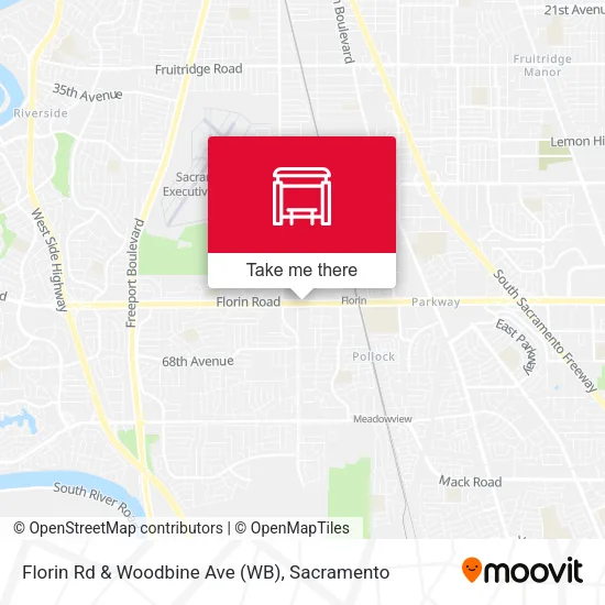 Mapa de Florin Rd & Woodbine Ave (WB)