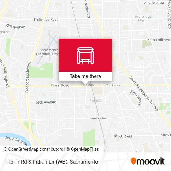 Mapa de Florin Rd & Indian Ln (WB)
