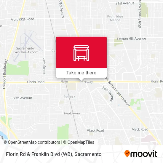 Mapa de Florin Rd & Franklin Blvd (WB)
