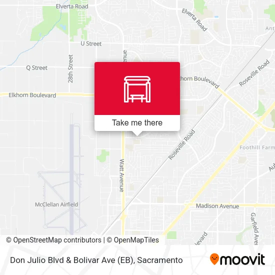 Mapa de Don Julio Blvd & Bolivar Ave (EB)