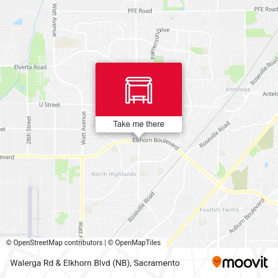 Mapa de Walerga Rd & Elkhorn Blvd (NB)