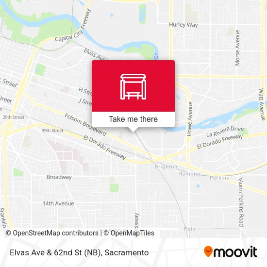 Mapa de Elvas Ave & 62nd St (NB)
