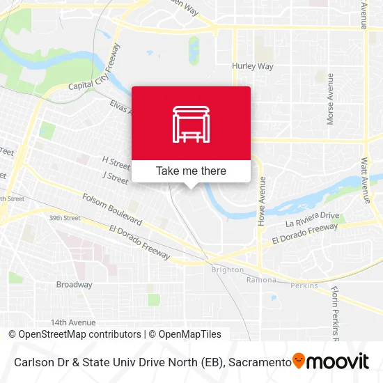 Carlson Dr & State Univ Drive North (EB) map