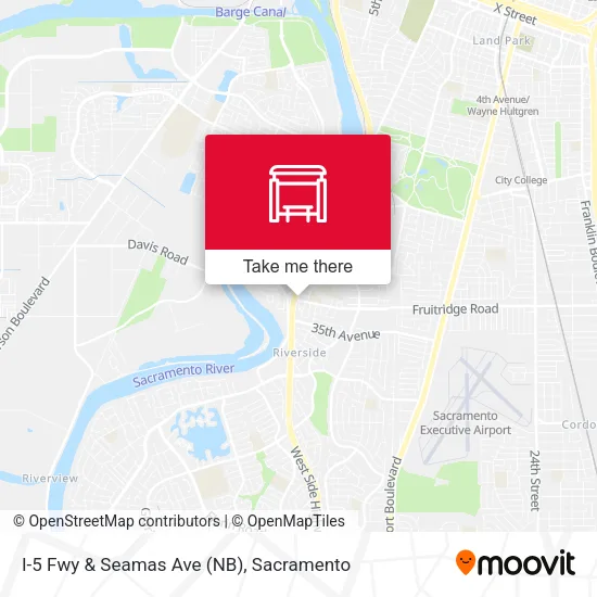 Mapa de I-5 Fwy & Seamas Ave (NB)