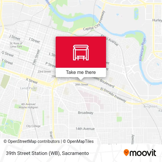 Mapa de 39th Street Station (WB)