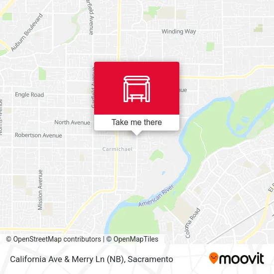 Mapa de California Ave & Merry Ln (NB)