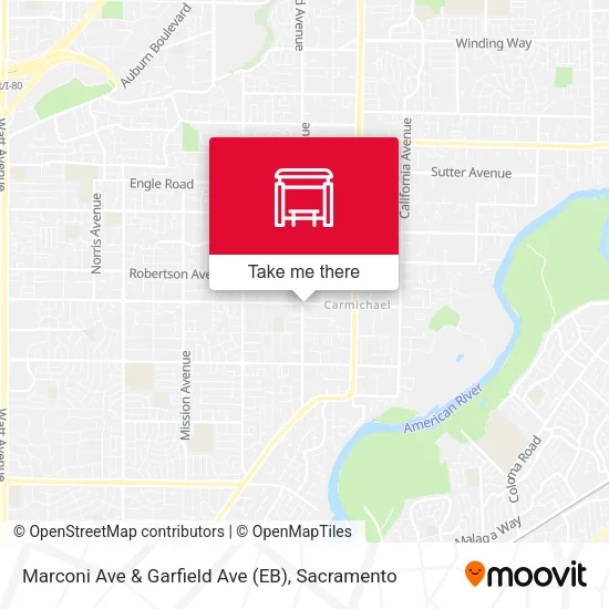 Mapa de Marconi Ave & Garfield Ave (EB)