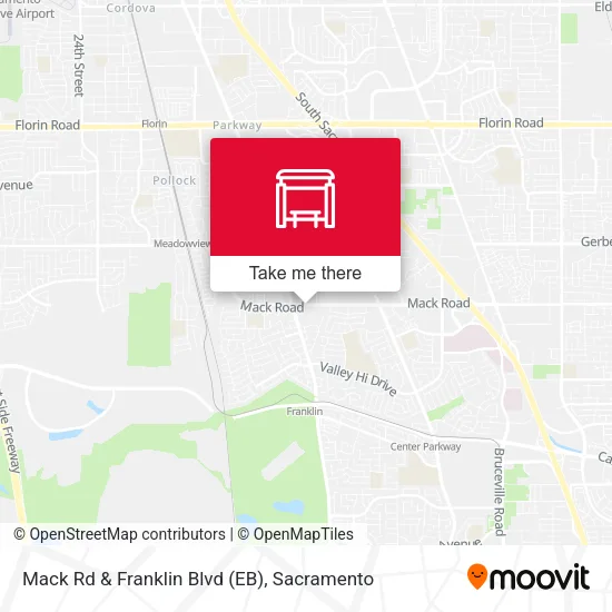 Mapa de Mack Rd & Franklin Blvd (EB)