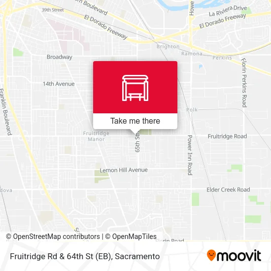 Mapa de Fruitridge Rd & 64th St (EB)