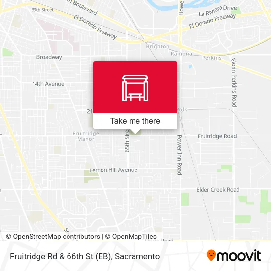 Mapa de Fruitridge Rd & 66th St (EB)