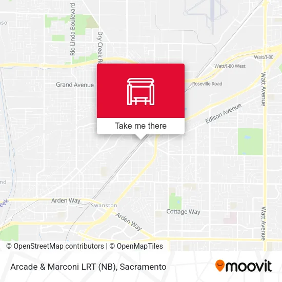 Mapa de Arcade & Marconi LRT (NB)