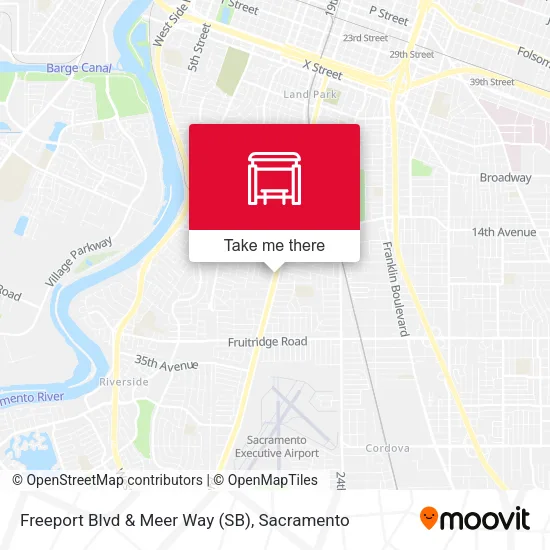 Mapa de Freeport Blvd & Meer Way (SB)