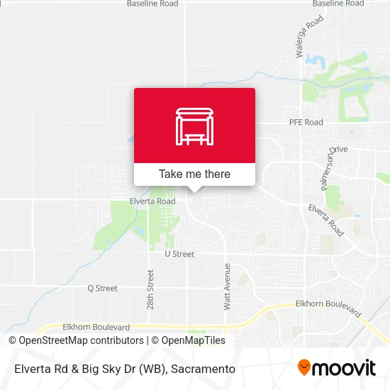 Mapa de Elverta Rd & Big Sky Dr (WB)