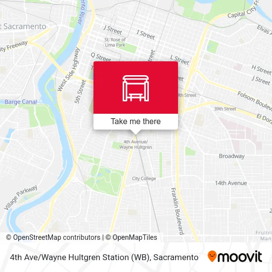 Mapa de 4th Ave / Wayne Hultgren Station (WB)