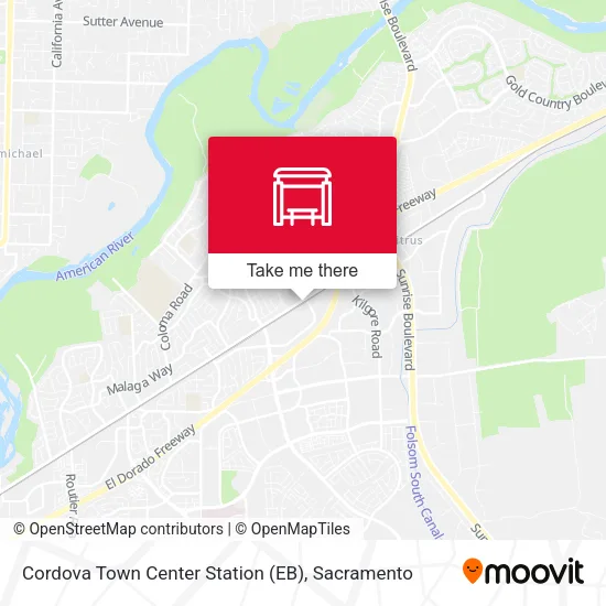 Mapa de Cordova Town Center Station (EB)