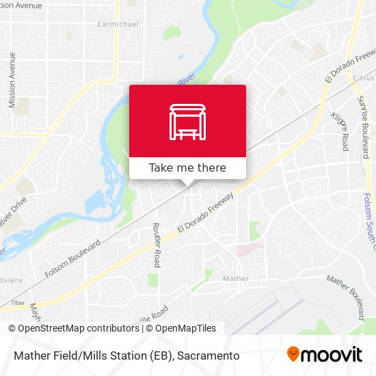 Mather Field / Mills Station (EB) map
