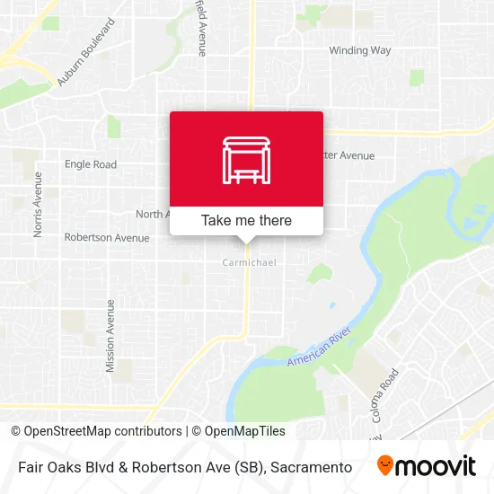 Mapa de Fair Oaks Blvd & Robertson Ave (SB)