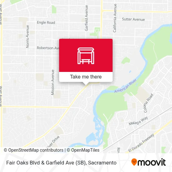 Mapa de Fair Oaks Blvd & Garfield Ave (SB)