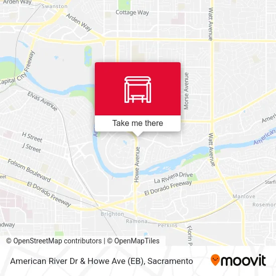 Mapa de American River Dr & Howe Ave (EB)