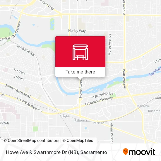 Mapa de Howe Ave & Swarthmore Dr (NB)