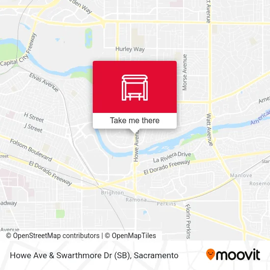Mapa de Howe Ave & Swarthmore Dr (SB)