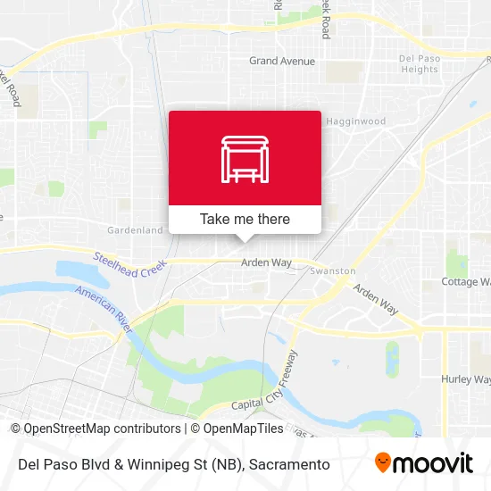 Mapa de Del Paso Blvd & Winnipeg St (NB)