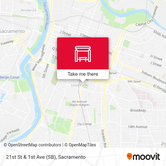 Mapa de 21st St & 1st Ave (SB)