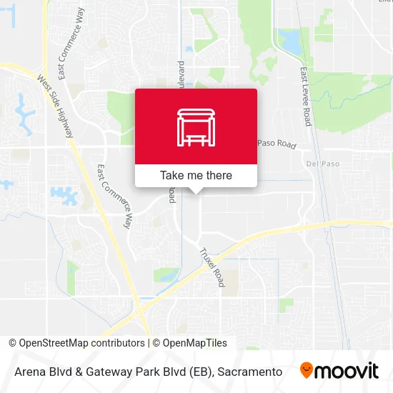 Mapa de Arena Blvd & Gateway Park Blvd (EB)