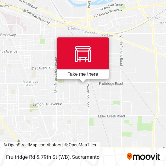 Mapa de Fruitridge Rd & 79th St (WB)