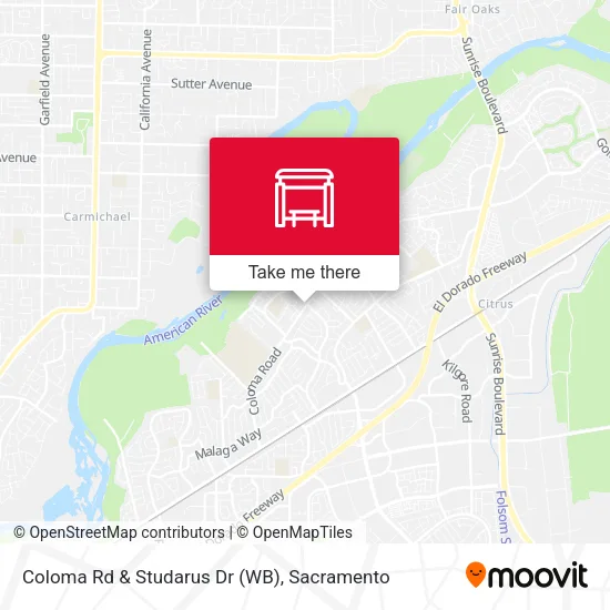 Coloma Rd & Studarus Dr (WB) map