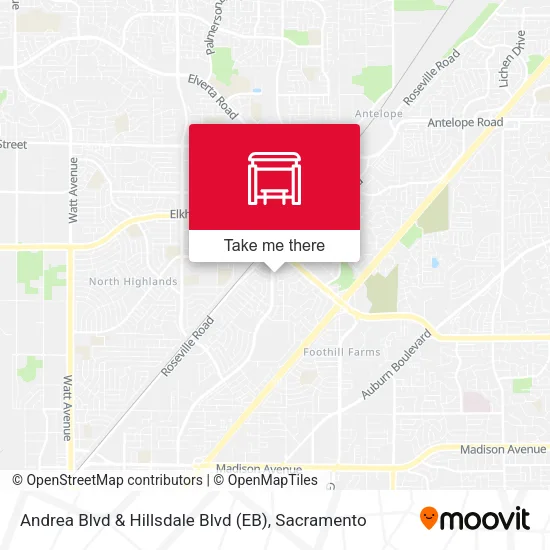 Mapa de Andrea Blvd & Hillsdale Blvd (EB)