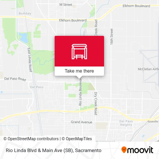 Mapa de Rio Linda Blvd & Main Ave (SB)