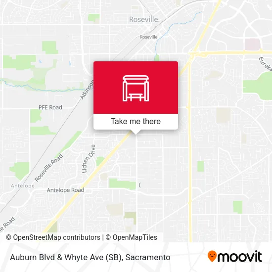 Auburn Blvd & Whyte Ave (SB) map