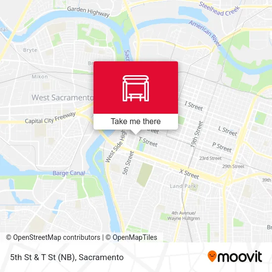 Mapa de 5th St & T St (NB)