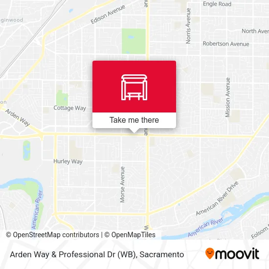 Mapa de Arden Way & Professional Dr (WB)