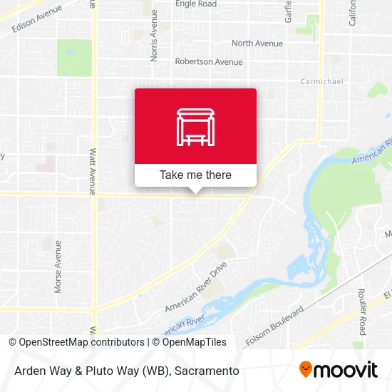 Arden Way & Pluto Way (WB) map