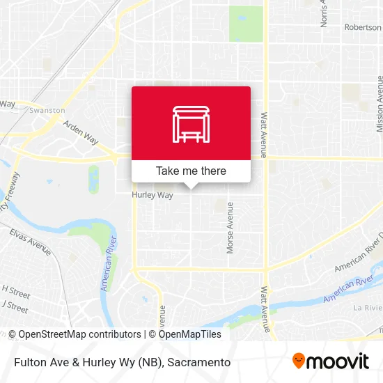 Mapa de Fulton Ave & Hurley Wy (NB)