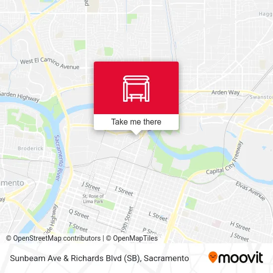 Mapa de Sunbeam Ave & Richards Blvd (SB)