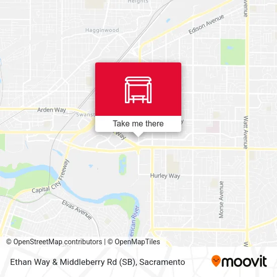 Mapa de Ethan Way & Middleberry Rd (SB)