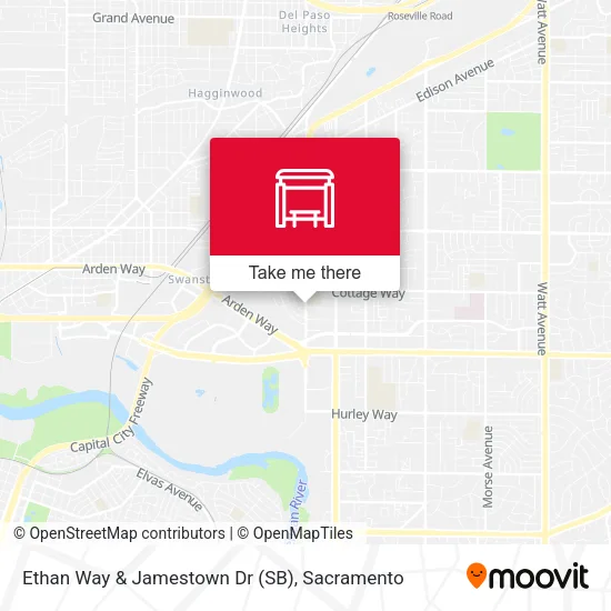 Mapa de Ethan Way & Jamestown Dr (SB)