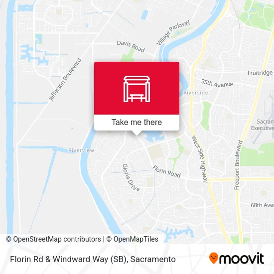 Mapa de Florin Rd & Windward Way (SB)