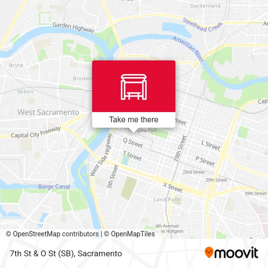 Mapa de 7th St & O St (SB)