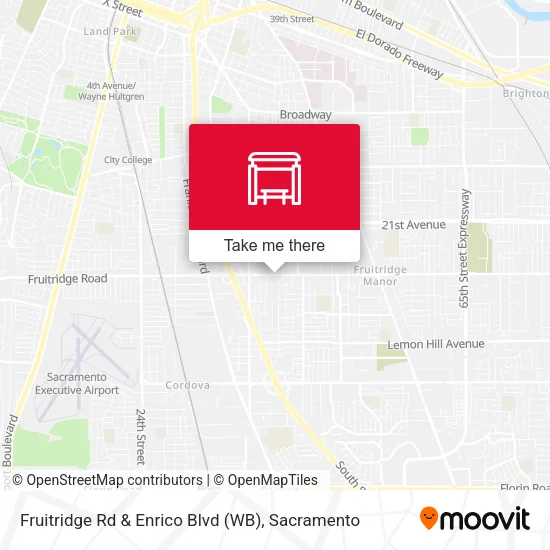 Mapa de Fruitridge Rd & Enrico Blvd (WB)
