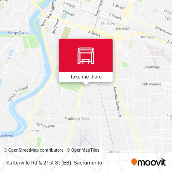 Mapa de Sutterville Rd & 21st St (EB)
